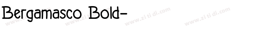 Bergamasco Bold字体转换